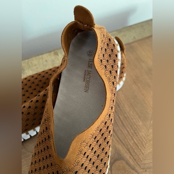 ILSE JACOBSEN Tulip 139 Suede Perforated Shoes Slip On Sneakers - Picture 16 of 16